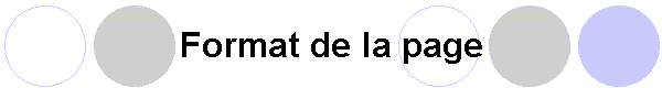 Format de la page